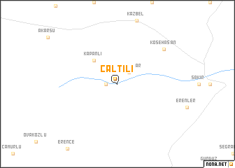 map of Çaltılı