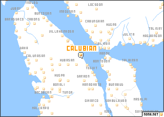 map of Calubian