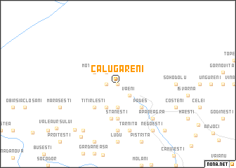 map of Călugăreni