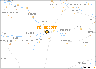 map of Călugăreni