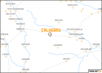 map of Călugăru