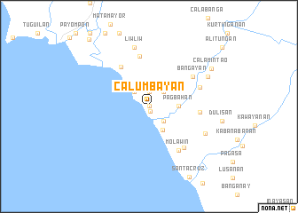 map of Calumbayan