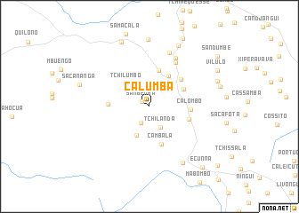 map of Calumba