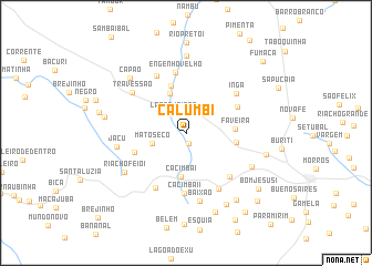 map of Calumbi