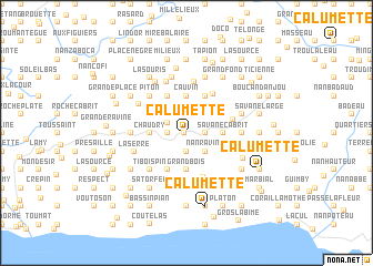 map of Calumette