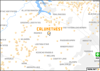 map of Calumet West