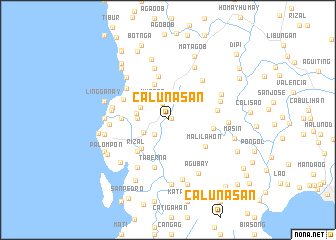 map of Calunasan