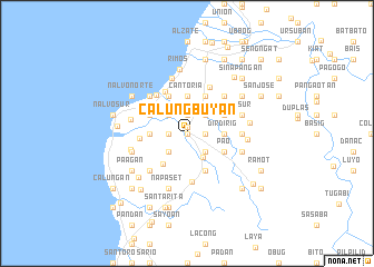 map of Calungbuyan