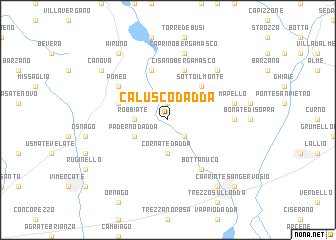 map of Calusco dʼAdda