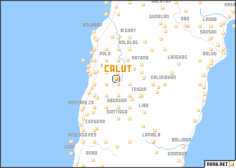 map of Calut