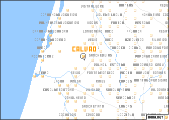 map of Calvão