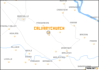 map of Calvary Church