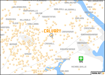 map of Calvary