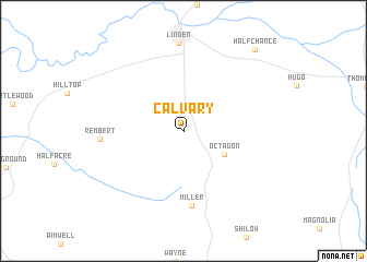 map of Calvary