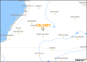 map of Calvary