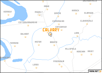 map of Calvary