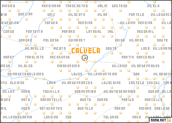 map of Calvela