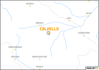 map of Calvello