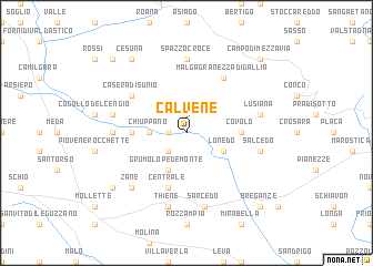 map of Calvene