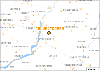 map of Calvert Acres