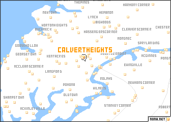 map of Calvert Heights