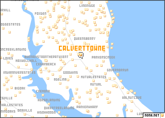 map of Calvert Towne