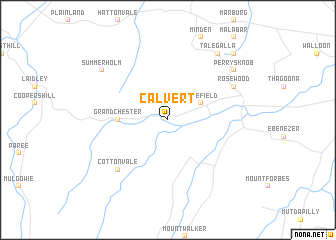 map of Calvert