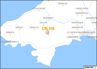 map of Calviá