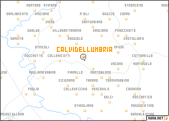 map of Calvi dellʼ Umbria