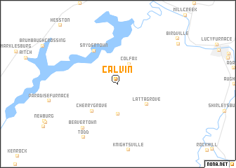 map of Calvin