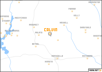 map of Calvin