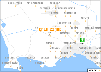 map of Calvizzano