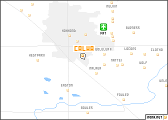 map of Calwa