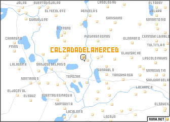 map of Calzada de la Merced