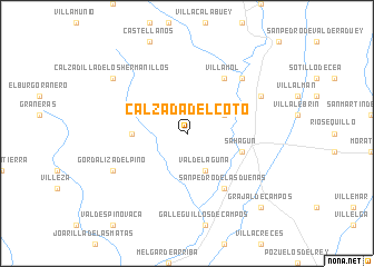 map of Calzada del Coto