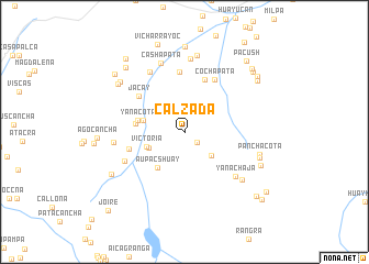 map of Calzada