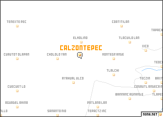 map of Calzontepec