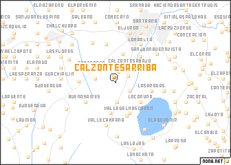 map of Calzontes Arriba