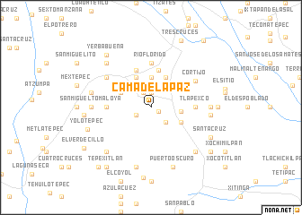 map of Cama de la Paz