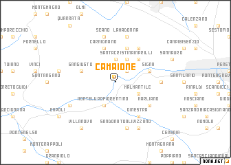 map of Camaione