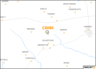 map of Camak