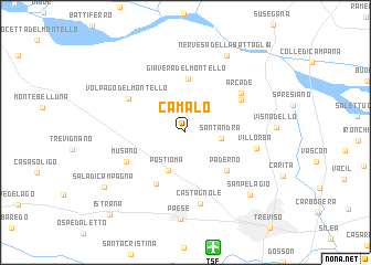 map of Camalò