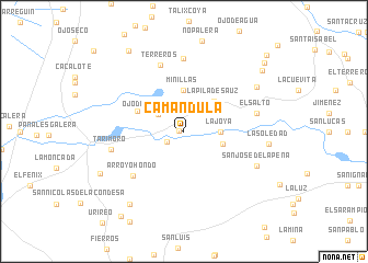 map of Camándula