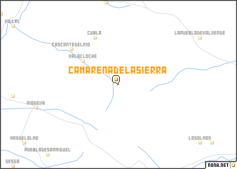 map of Camarena de la Sierra