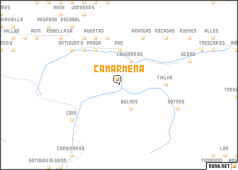 map of Camarmeña