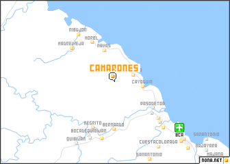 map of Camarones