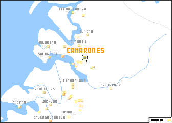 map of Camarones