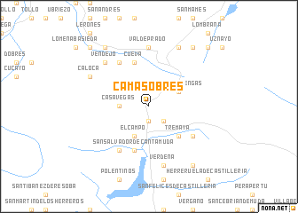 map of Camasobres