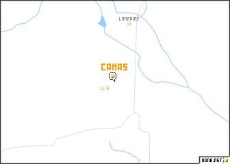 map of Camas
