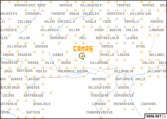 map of Camás